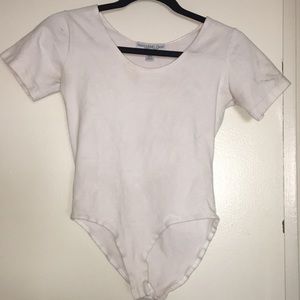 Waist Slimming White Bodysuit